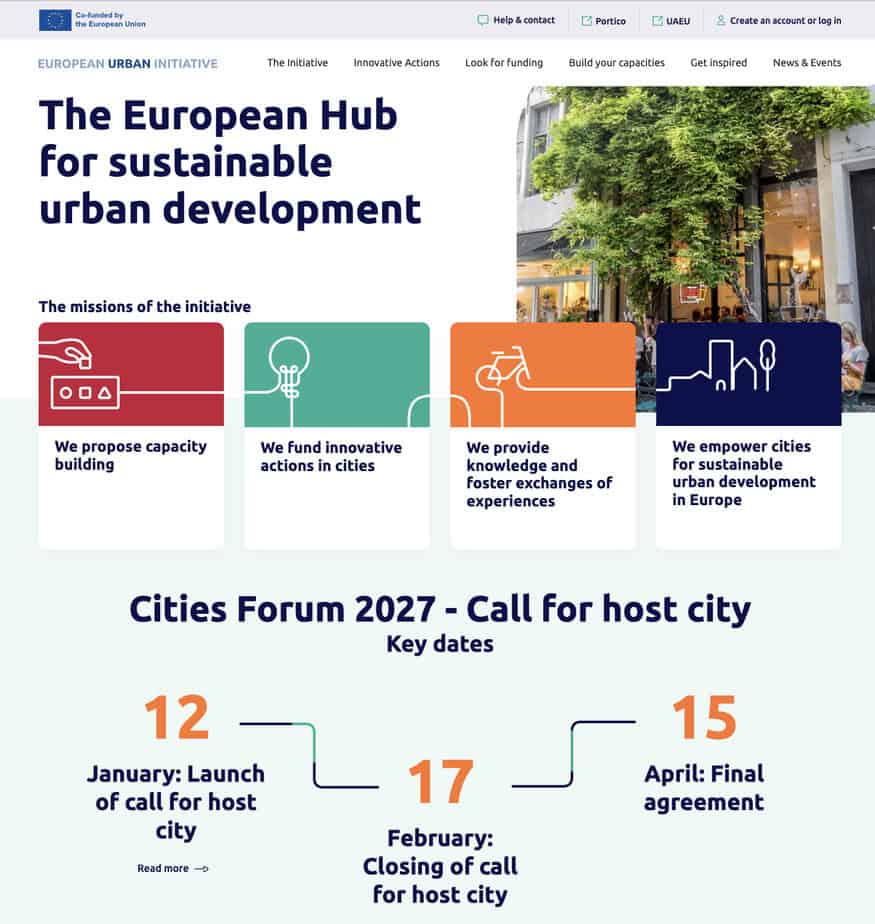 The European Hub for sustainable urban development