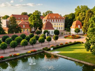 Bad Lauchstädt Kurpark mit Teich